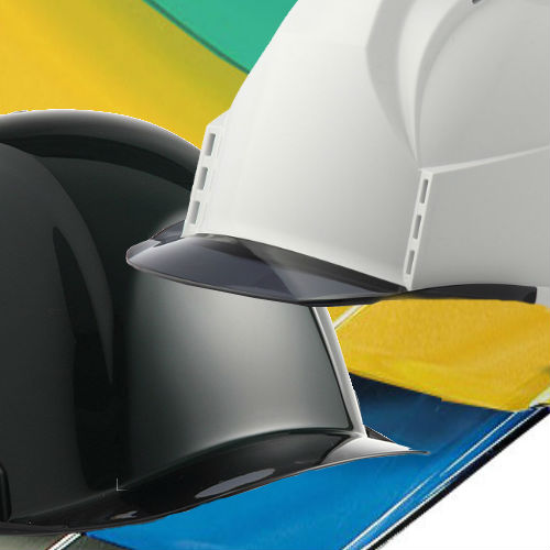 ヘルメット 工事用 作業用 安全 保護帽 透明ひさし クリアバイザー 視界 広いカテゴリー