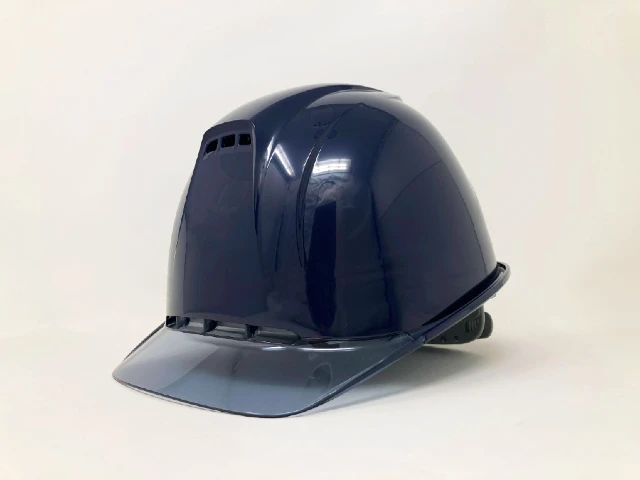 涼しい 洗える エアライト2 透明ひさし 工事用ヘルメット 雨天対応通気孔付き 谷沢製作所 ST#1830-JZ 『ヘルメッシュ3 飛翔スペシャル』 B-10 紺ヘルメット / V-2 グレーバイザー 谷沢製作所 ST#1830-JZ エアライト2 涼しい 洗える 作業用 工事用 ヘルメット 飛翔スペシャル ヘルメッシュ3 濃紺 グレーバイザー