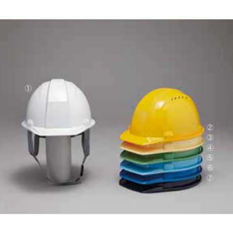 ヘルメット 工事用 作業用 建設用 建築用 現場用 高所用 安全 保護帽 345g 超軽量 DIC A-01VK