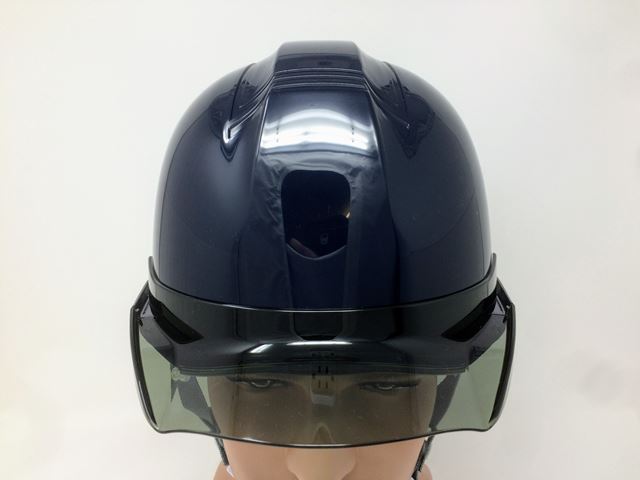 進和化学工業 SS-19型T-P式RA　透明ひさし作業用ヘルメット（通気孔なし/ライナー入り）
