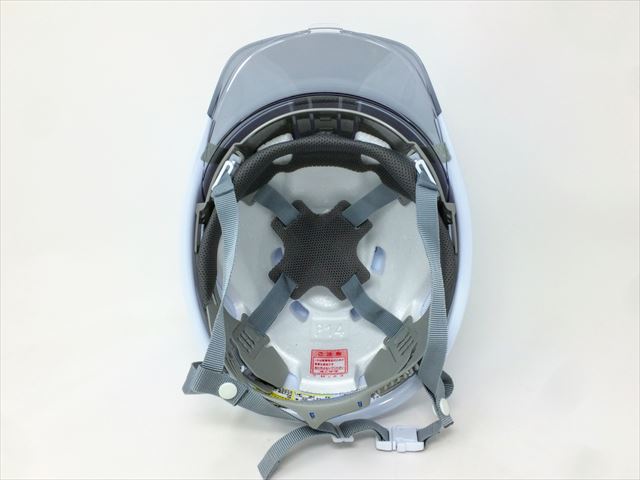 タニザワ 大型シールド面付ヘルメット 溝付 ホワイト 0162-SD-W8-J - 3