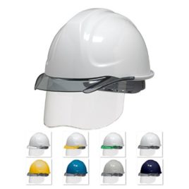 DIC SYA-CSKP コンパクト シールド面付き 作業用 電気工事対応 ヘルメット（通気孔なし/発泡ライナー）
