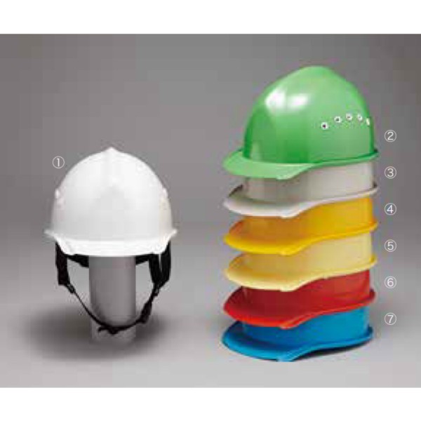 加賀産業 GS-18VK (BH-1B) 作業用ヘルメット（通気孔付き/ライナー入り