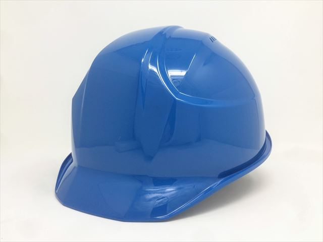 とても軽い青色の工事用ヘルメットの写真