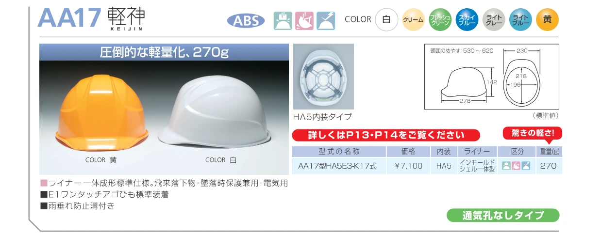 dic-lightweight-helmet-keijin-aa17-catalog