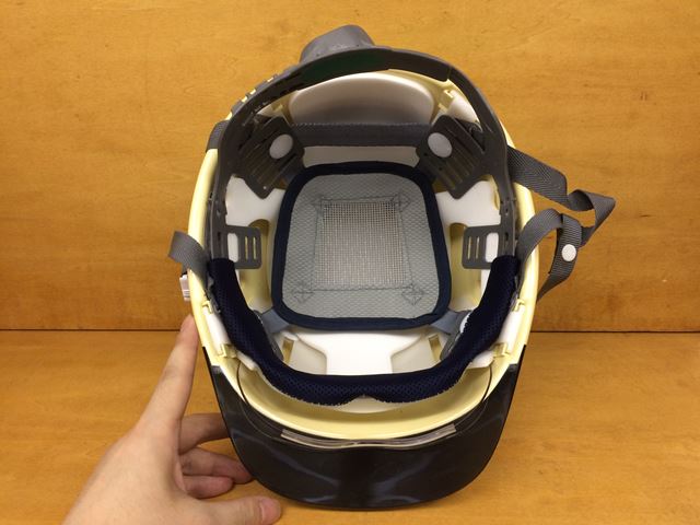 安全ヘルメット 住べテクノプラスチック SAX2CS-A　シールド面付き 作業用ヘルメット