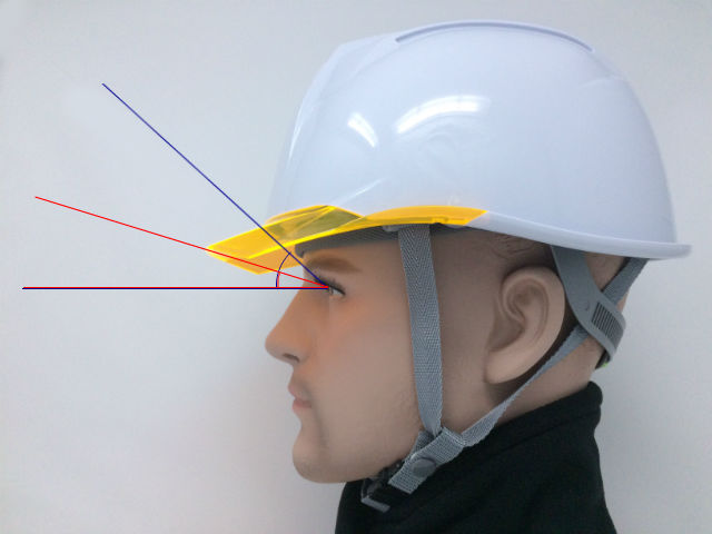 安全ヘルメット 作業用ヘルメット 保護帽 透明ひさし クリアバイザー アンソニーくん