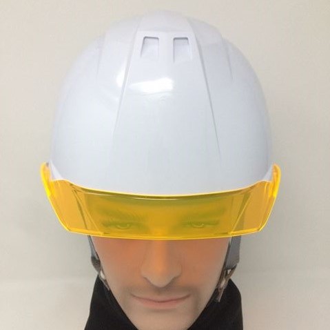 安全ヘルメット 作業用ヘルメット 保護帽 透明ひさし クリアバイザー アンソニーくん