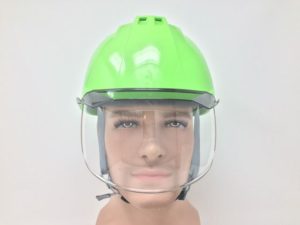 ヘルメット 工事用 作業用 建設用 建築用 現場用 高所用 安全 保護帽 ワイド シールド面 透明ひさし