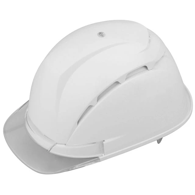 通気孔面積2.4倍 蒸れにくい 透明ひさし 工事用ヘルメット「ヴェンティー ネオ(Venti NEO)」 トーヨーセフティー No.393F 白ヘルメット/クリアバイザー トーヨーセフティー No.393F 透明ひさし 作業用 工事用 ヘルメット ヴェンティー ネオ 白色 クリアバイザー