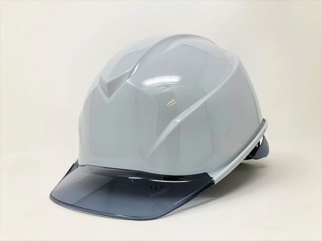 驚きの値段で タニザワ エアライトS搭載ヘルメット 透明バイザータイプ 溝付 シールド付 透明バイザー：グレー 帽体色：グレー 1個  品番：123VJ-SH-V2-GR5-J