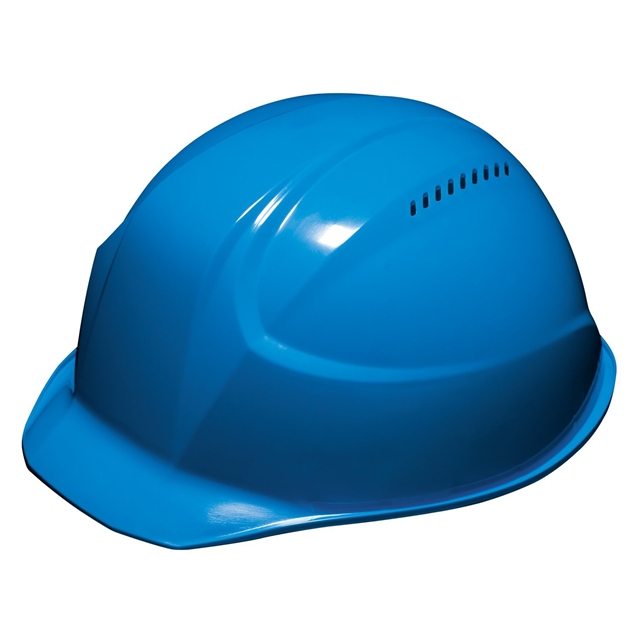 女性向け小さめサイズの青い工事用ヘルメット