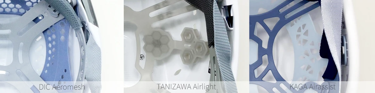 発泡スチロールが入ってない、樹脂製ライナー入り作業用 工事用ヘルメット